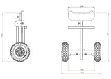 Outboard motor trolley Premium