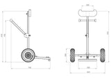 Outboard motor trolley Premium